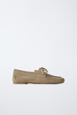 SPLIT SUEDE DECK SHOES - Zara фото 2