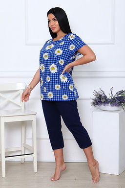 Костюм с бриджами, синий клетка (891-3) - Плиона фото 7