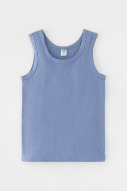 К 1190-2уп/ультрамарин,пыльно-голубой джинс майка для мал - Crockid фото 6