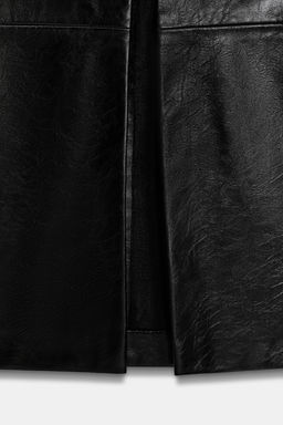 FAUX LEATHER MIDI SKIRT - Zara фото 12