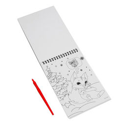 Блокнот гравюра-раскраска С Новым годом, 10 листов - Школа талантов фото 5