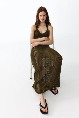 Maxivestido efecto crochet - H&m фото 4