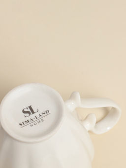 Молочник SL Home «Аманде», 350 мл, 14×8.7×12.5 см, фарфор, белый