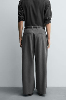 PLEATED WIDE-LEG TROUSERS - Zara фото 3