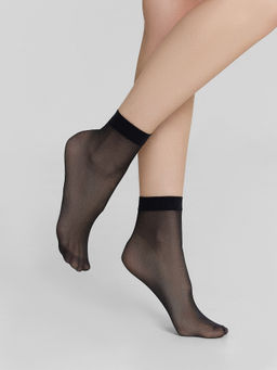 Цена за 5 пар! Носки капроновые женские черные, 2 пары - Mark formelle фото 3