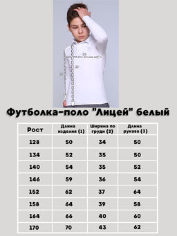Рубашка-поло "Лицей" белый