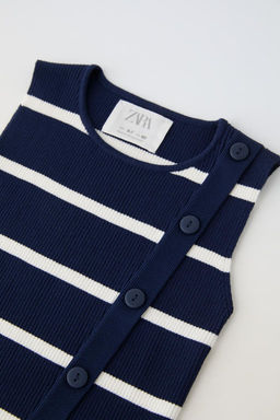 STRIPED BUTTONED TOP - Zara фото 6