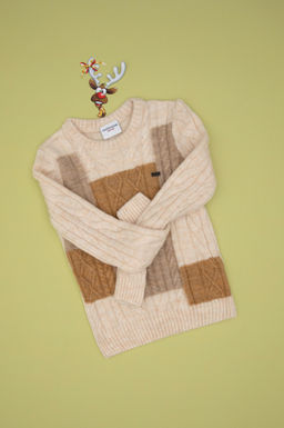 Кремовый свитер для мальчика Неожиданная скидка в корзине