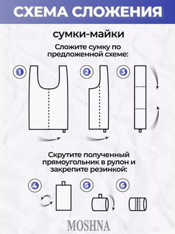 Мод.3, Сумка-майка маленькая (SS3). Темно-синий - Moshna фото 7