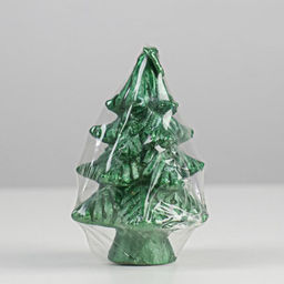 Свеча декоративная «Ёлочка», 7 см, зелёная, МИКС