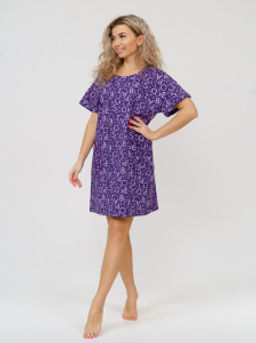 891 Футболка -Туника "Фиолетовый"