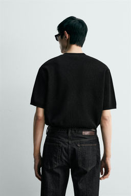 CAMISETA PUNTO ESTRUCTURA CHENILLA / Gris - Zara фото 11