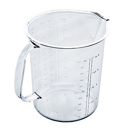 Кружка мерная пластмассовая 1л, 17,5х12,5х14см (Россия)