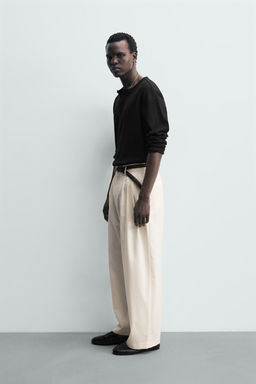 PLEATED WOOL BLEND TROUSERS - Zara фото 13