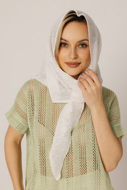 Косынка льняная 16-14 белый