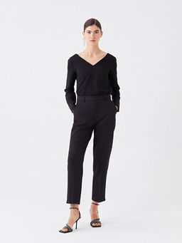 Kad?n Standart Fit D?z Pantolon