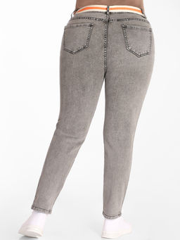 Женские светло-серые джинсы больших размеров - Almond фото 2