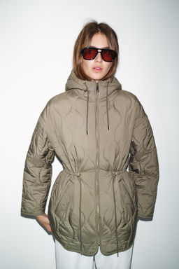 WATER-REPELLENT HOODED PUFFER JACKET - Zara фото 6