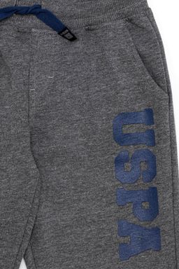 Серые вязаные брюки для мальчика - U.s. polo assn фото 4