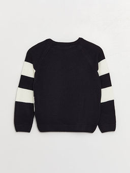 Bisiklet Yaka ?izgili Uzun Kollu Erkek ?ocuk Triko Kazak - Waikiki фото 2