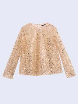 Лонгслив с декоративными бусинами / Zarina  фото 7