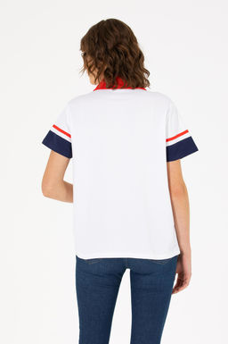 Kad_n Beyaz Polo Yaka Ti__rt - U.s. polo assn фото 5