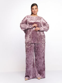 Бархатный костюм KO33511PUR39