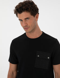 Siyah Regular Fit Ti__rt