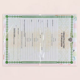 Папка под свидетельство о рождении Весёлые зверята жираф, А5 - Дарим красиво фото 5