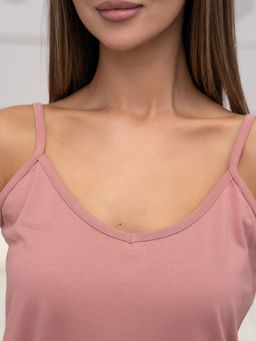 Сорочка кулирка с лайкрой гладкокрашенная пенье (хлопок 100%),песочная - Binita фото 5