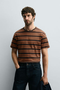 STRIPED JACQUARD T-SHIRT - Zara фото 2