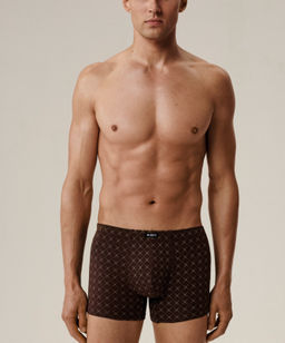 ATLANTIC 3MH-216 Трусы шорты Check - набор 3 шт. океан + темно-синий + коричневый  фото 2