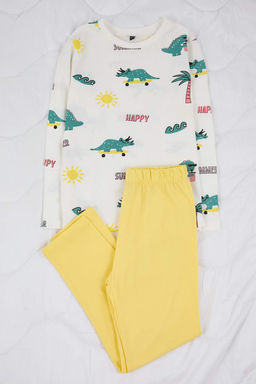 Cok Renkli Bask?l? 4lu Orme Erkek Cocuk Pijama Tak?m? TKDAW26PT00016 - Trendyolmilla фото 4