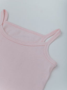 Майка для девочки из рибаны, розовый - Lesi kids фото 5