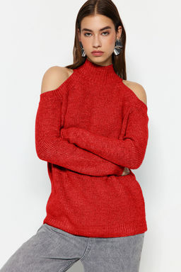 Tas Simli Pencere/Cut Out Detayl? Triko Kazak TWOAW20XS0006 - Trendyolmilla фото 10