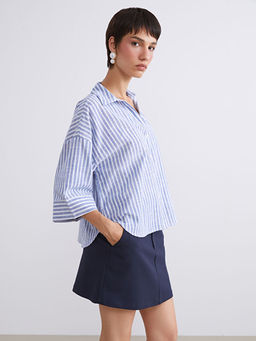 ?izgili Oversize Kad?n G?mlek