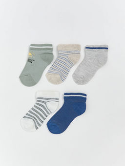 ?izgili Erkek Bebek Patik ?orap 5li