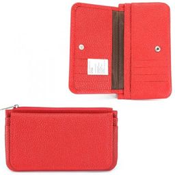 Портмоне женское Croco-ПР-805 натуральная кожа 3 отд, 4 карм, алый флотер (128) 228574