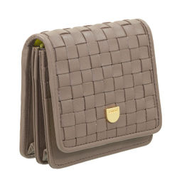 Итальянский кожаный кошелек DuDu серии Flores | тауп - Dudubags фото 5