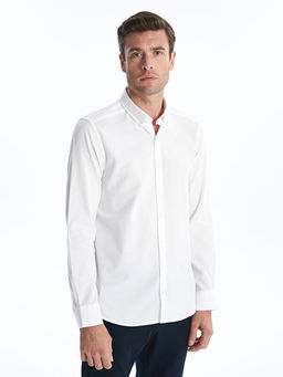 Slim Fit Uzun Kollu Oxford Erkek G?mlek