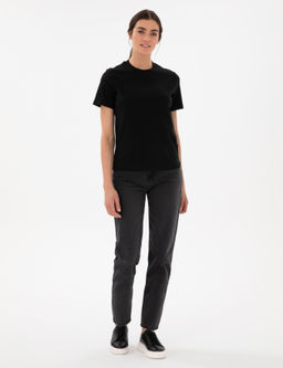 Siyah Bisiklet Yaka Basic Ti__rt - Pierre cardin фото 4