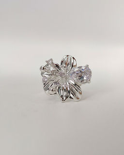 Кольцо с белым серебрением - Vel vett фото 2