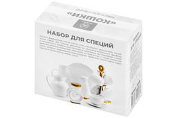 Набор д/специй 2 пр. 11*9*7 см Кошки черно-белые на деревянной подставке - Elan gallery фото 17