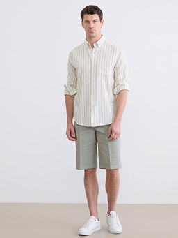 Regular Fit ?izgili Arm?rl? Erkek G?mlek