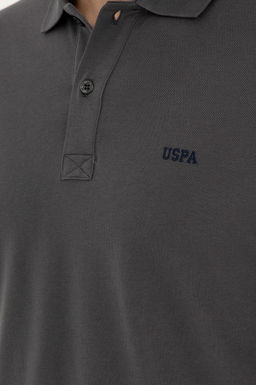 U. S. Polo Assn / Мужская базовая футболка антрацитового цвета - U.s. polo assn фото 7