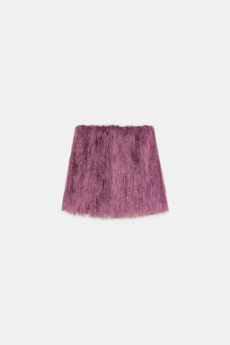 FRINGED SHORT SKIRT - Zara фото 15