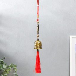 Колокольчик металл Ганеша, слоны на колоколе 4х4х40 см - Simaland фото 3