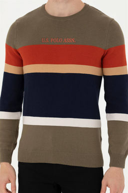 Мужской свитер цвета хаки - U.s. polo assn фото 6