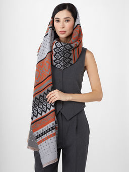 в составе ШЕРСТЬ и КАШЕМИР Большой, мягкий, теплый однотонный двусторонний палантин. - Tantino фото 9