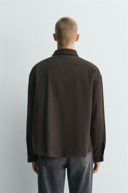 LIMITED EDITION FLOWING RELAXED FIT SHIRT - Zara фото 3
